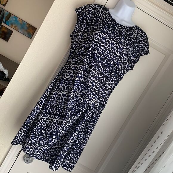 NICOLE MILLER. Original dress with knit, great near new, polyester/spandex, Med - Picture 1 of 15